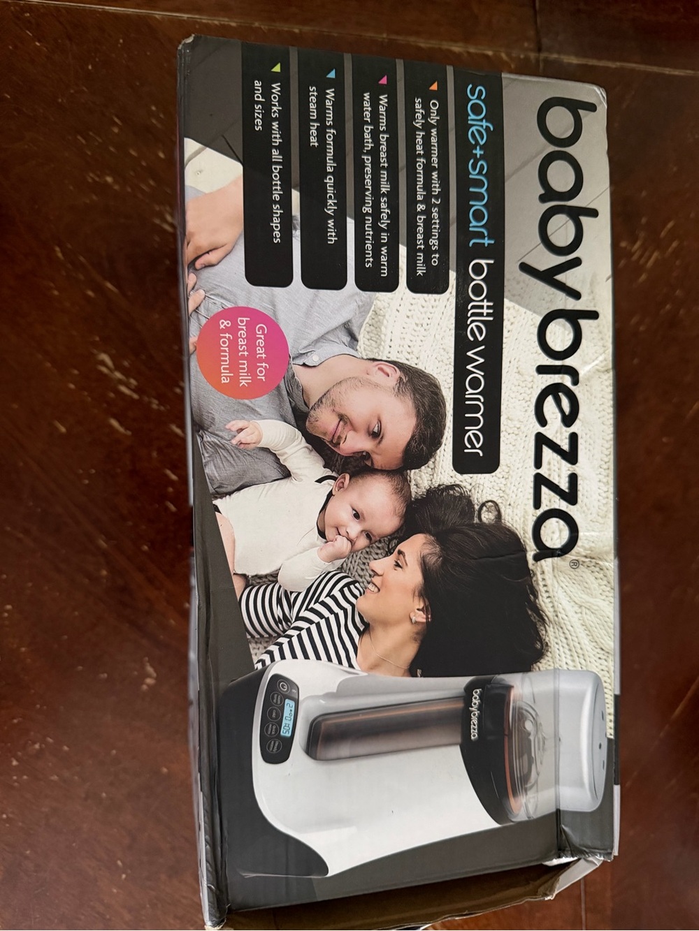 babybrezza Safe + Smart White Bottle Warmer